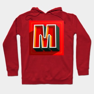 font m vintage series Hoodie